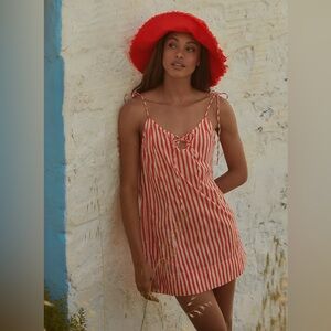 Farm Rio Tie-Strap Mini Nap Dress